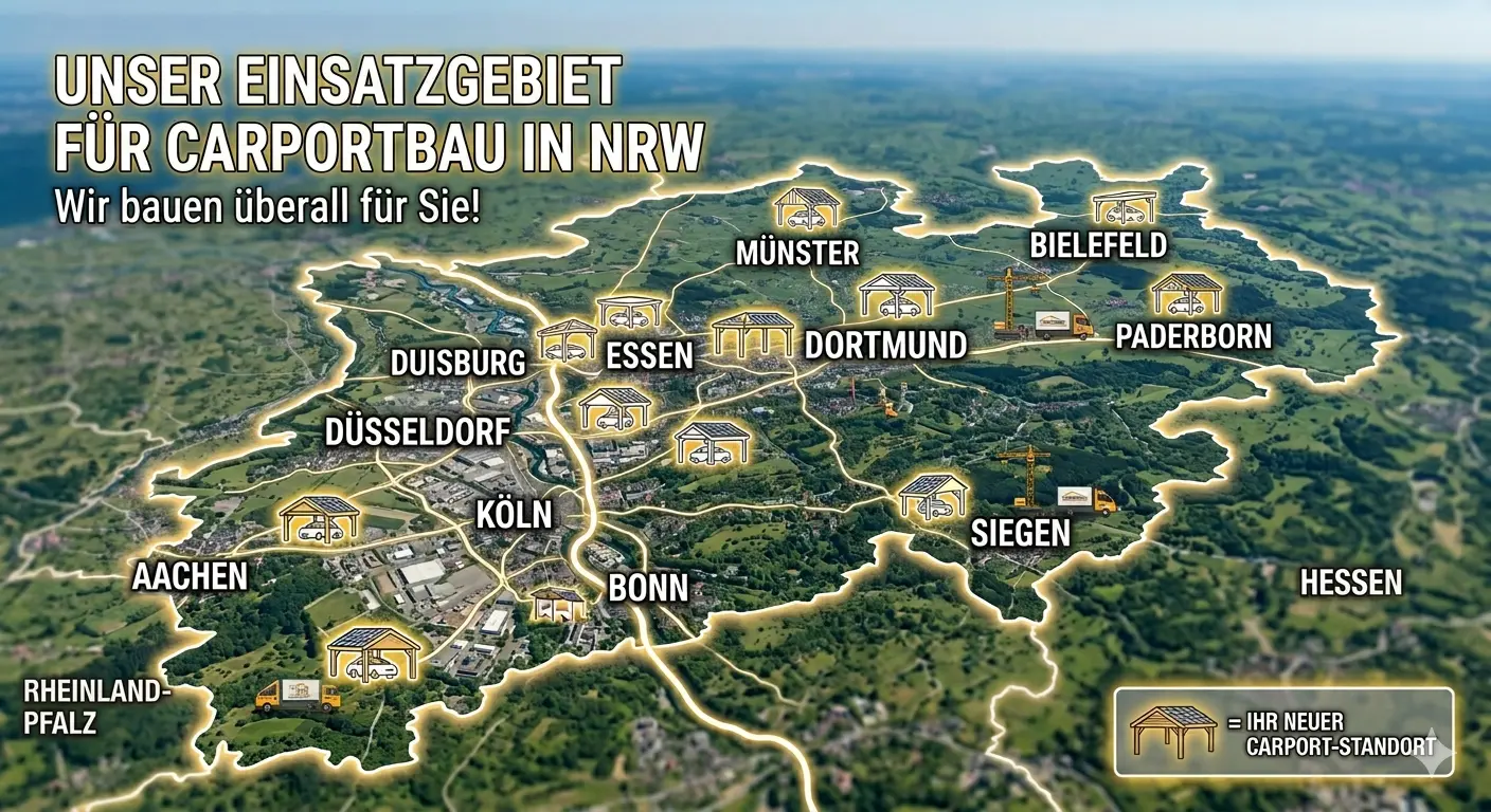 Carportbau Paderborn – Einsatzgebiet Kreis Paderborn